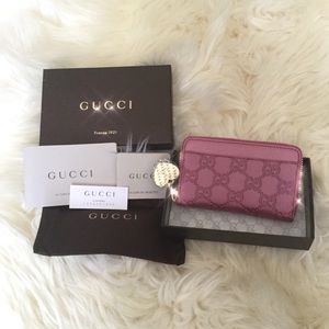 Reserved💕GUCCI Guccissima Heart Detail Wallet